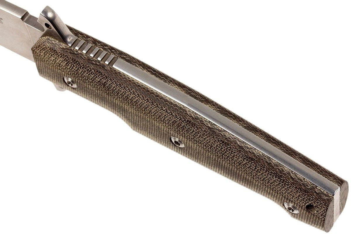 Viper Fate VT 4005 SWCV Stonewashed, Green Micarta, Cuchillo Fijo 7 Viper Fate VT 4005 SWCV Stonewashed, Green Micarta, Cuchillo Fijo - Imagen 7