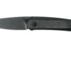 WE Knife Black Void Opus 2010V-1, V Grind, Twill Navaja Fibra De Carbono, Diseño Justin Lundquist
