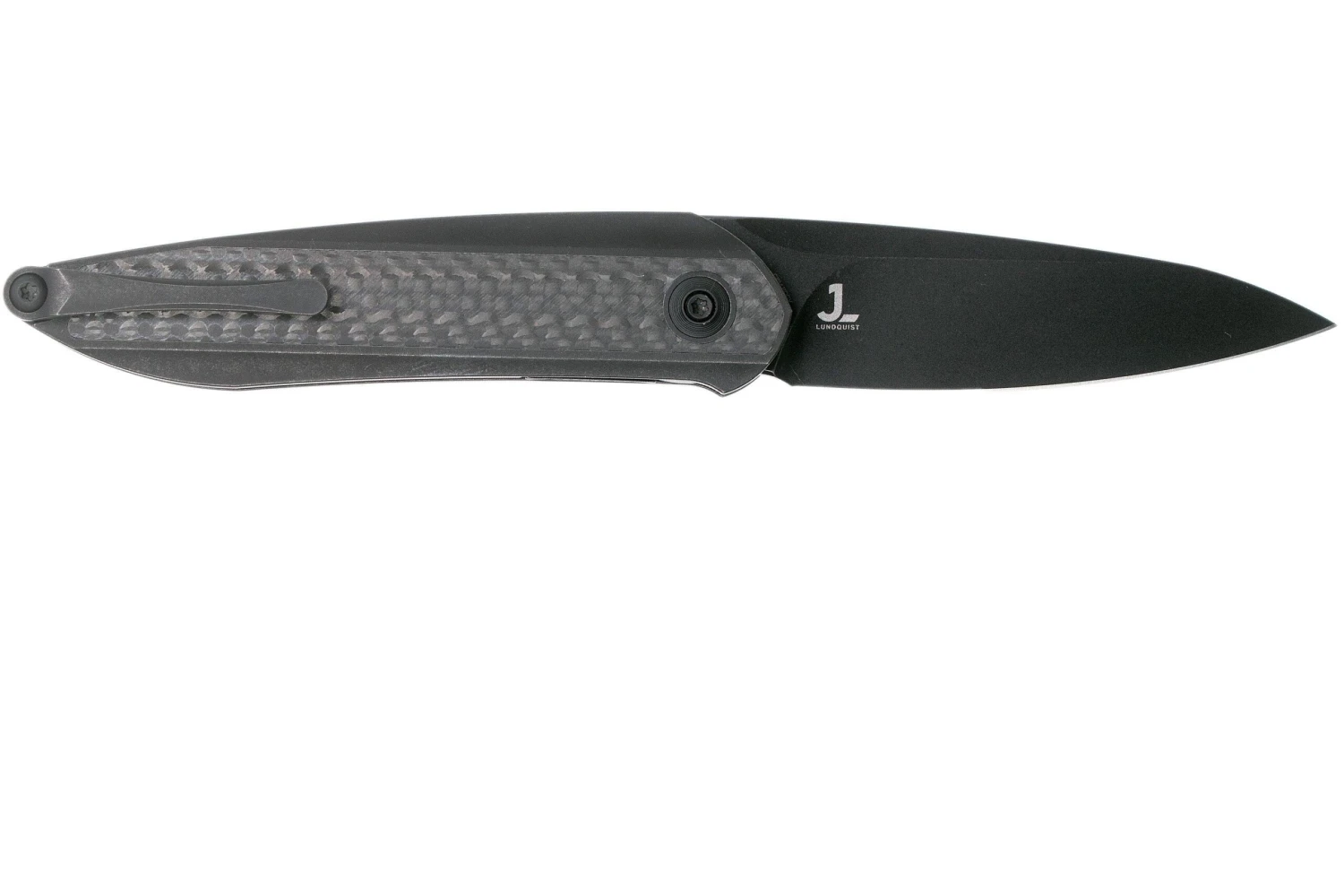 WE Knife Black Void Opus 2010V-1, V Grind, Twill Navaja Fibra De Carbono, Diseño Justin Lundquist 2 WE Knife Black Void Opus 2010V-1, V Grind, Twill Navaja Fibra De Carbono, Diseño Justin Lundquist - Imagen 2