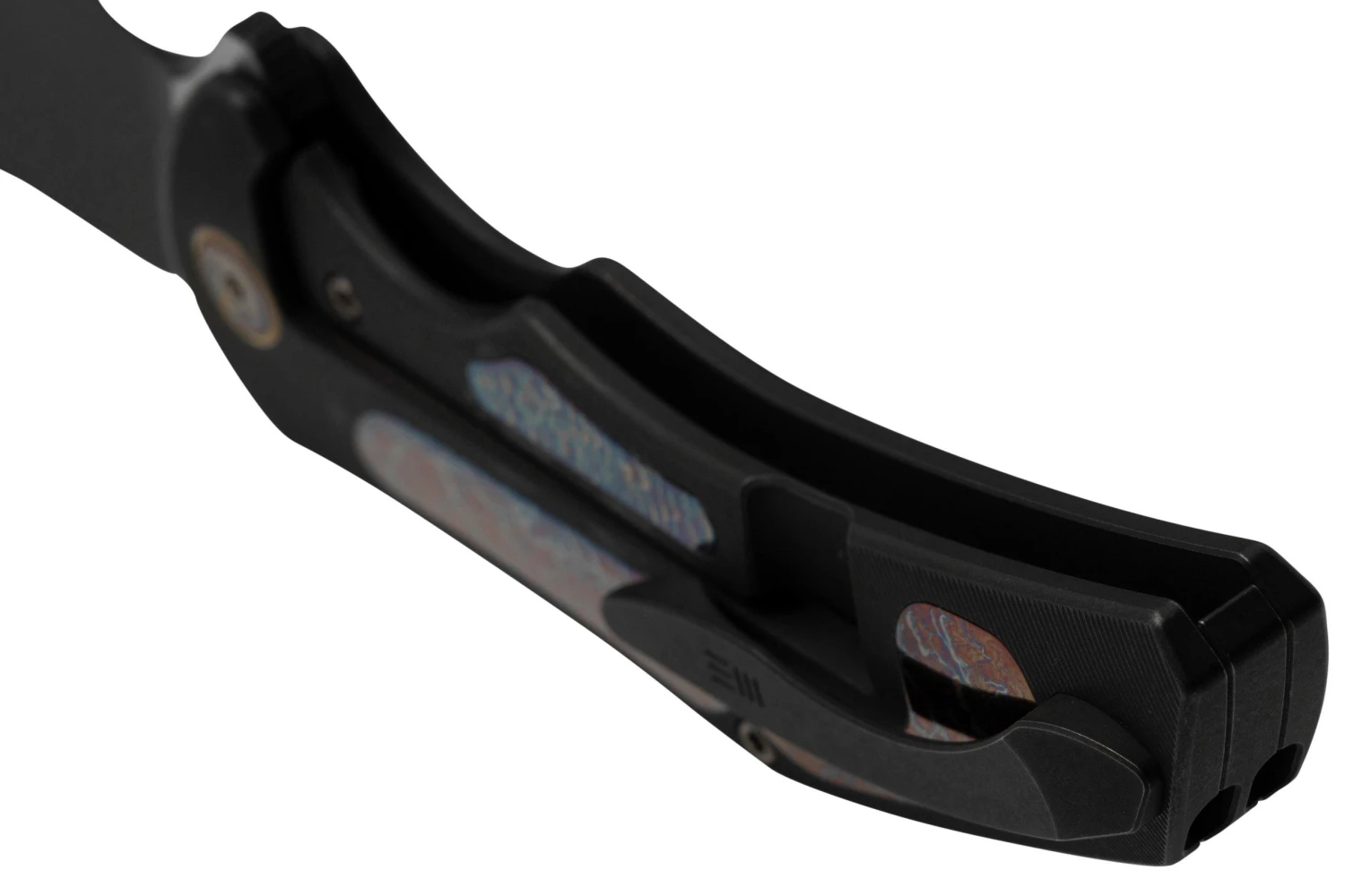 WE Knife Magnetron Black Titanium Flamed Titanium, Black Stonewashed CPM 20CV WE18058-4 Navaja 4 WE Knife Magnetron Black Titanium Flamed Titanium, Black Stonewashed CPM 20CV WE18058-4 Navaja - Imagen 4