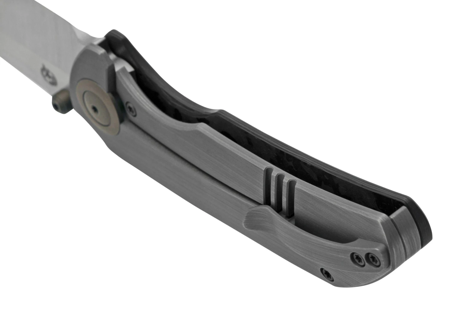 WE Knife Thug XL, WKWE20028D-2, Shredded Carbonfiber, Grey Titanium, Satin CPM-20CV Navaja 4 WE Knife Thug XL, WKWE20028D-2, Shredded Carbonfiber, Grey Titanium, Satin CPM-20CV Navaja - Imagen 4