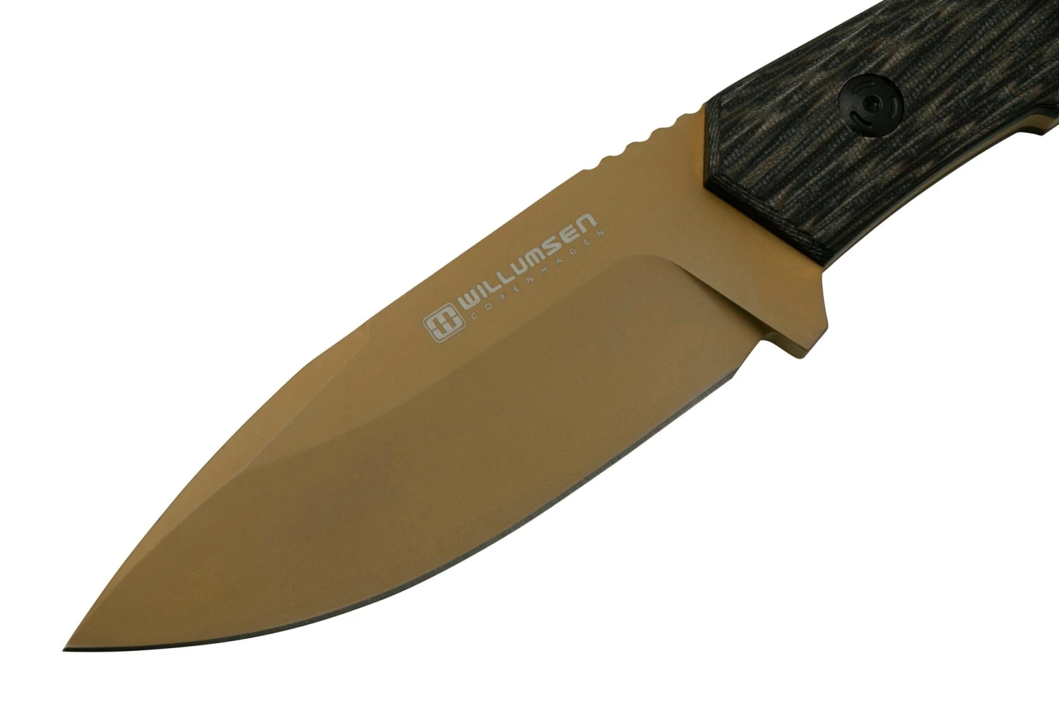 Willumsen Paragon DL22TTA Desert Tan Black G10, AUS-8, Cuchillo Fijo 3 Willumsen Paragon DL22TTA Desert Tan Black G10, AUS-8, Cuchillo Fijo - Imagen 3