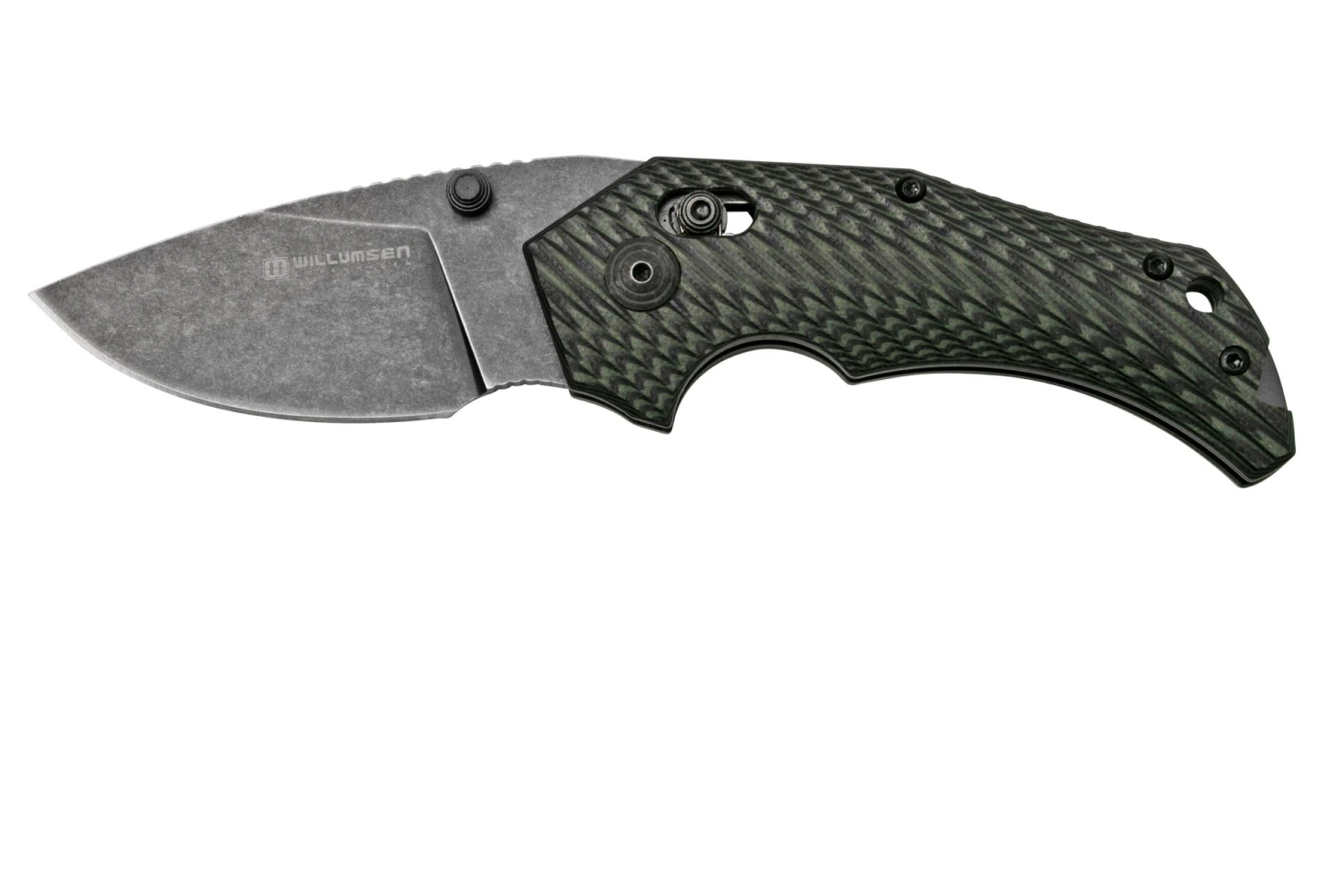 Willumsen Red E, RE21AOD Acid Green & Black, Navaja 1 Willumsen Red E, RE21AOD Acid Green & Black, Navaja