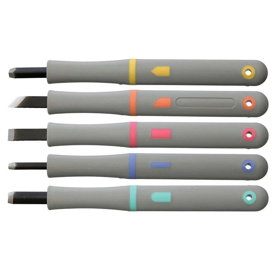 Yoshiharu MRG-5 Maruichi Cuchillos Japoneses Para Tallar Madera, Juego De 5 1 Yoshiharu MRG-5 Maruichi Cuchillos Japoneses Para Tallar Madera, Juego De 5